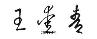 駱恆光王愛青草書個性簽名怎么寫