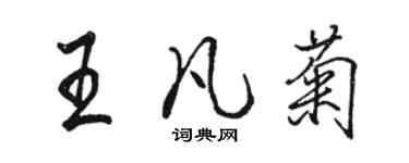 駱恆光王凡菊行書個性簽名怎么寫