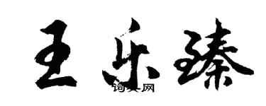 胡問遂王樂臻行書個性簽名怎么寫