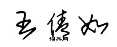 朱錫榮王倩如草書個性簽名怎么寫