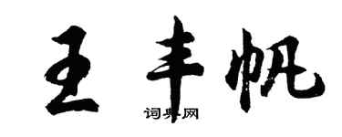 胡問遂王豐帆行書個性簽名怎么寫