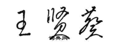 駱恆光王賢葵草書個性簽名怎么寫