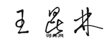 駱恆光王昆林草書個性簽名怎么寫