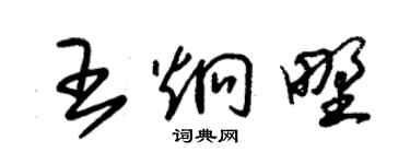 朱錫榮王炯野草書個性簽名怎么寫
