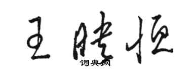 駱恆光王映恆草書個性簽名怎么寫