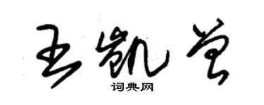 朱錫榮王凱曾草書個性簽名怎么寫