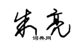朱錫榮朱亮草書個性簽名怎么寫