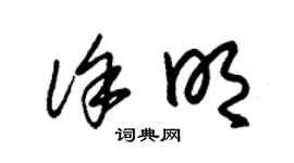 朱錫榮徐明草書個性簽名怎么寫