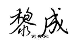 王正良黎成行書個性簽名怎么寫