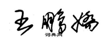 朱錫榮王鵬嬌草書個性簽名怎么寫