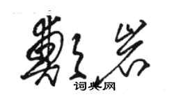 駱恆光鄭岩草書個性簽名怎么寫