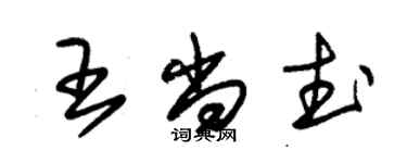 朱錫榮王尚武草書個性簽名怎么寫