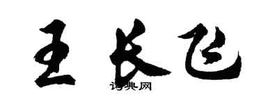 胡問遂王長飛行書個性簽名怎么寫