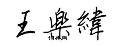 王正良王樂緯行書個性簽名怎么寫