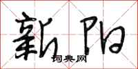 段相林新陽行書怎么寫