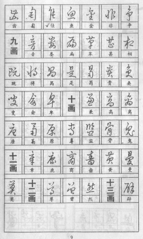 黃若舟怎樣練好鋼筆字，實用鋼筆草書字帖