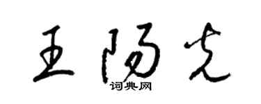 梁錦英王陽光草書個性簽名怎么寫