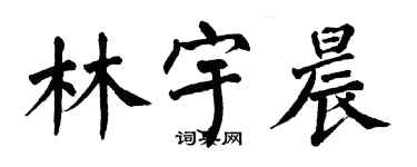 翁闓運林宇晨楷書個性簽名怎么寫