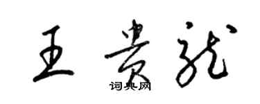 梁錦英王貴龍草書個性簽名怎么寫