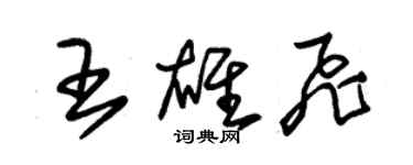 朱錫榮王雄飛草書個性簽名怎么寫