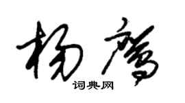 朱錫榮楊鷹草書個性簽名怎么寫