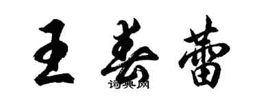 胡問遂王春蕾行書個性簽名怎么寫