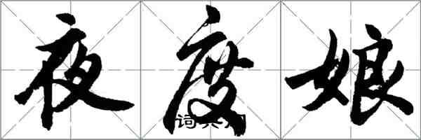 胡問遂夜度娘行書怎么寫