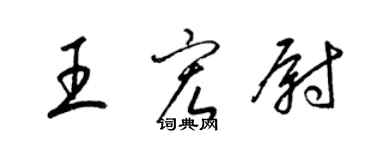 梁錦英王宏尉草書個性簽名怎么寫