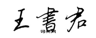 王正良王書君行書個性簽名怎么寫