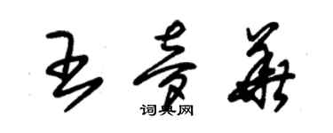 朱錫榮王夢華草書個性簽名怎么寫