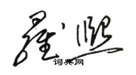 駱恆光羅熙草書個性簽名怎么寫