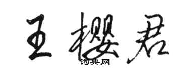 駱恆光王櫻君行書個性簽名怎么寫