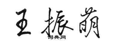 駱恆光王振萌行書個性簽名怎么寫