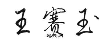 駱恆光王賽玉行書個性簽名怎么寫