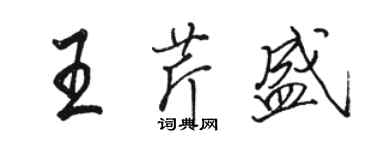 駱恆光王芹盛行書個性簽名怎么寫