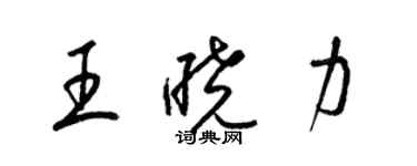 梁錦英王曉力草書個性簽名怎么寫