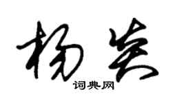 朱錫榮楊炎草書個性簽名怎么寫