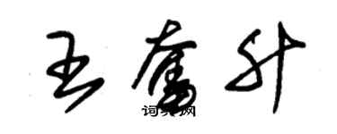 朱錫榮王奮升草書個性簽名怎么寫