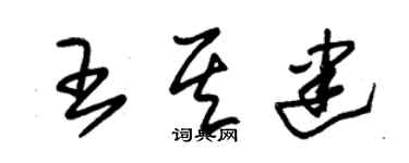朱錫榮王其建草書個性簽名怎么寫