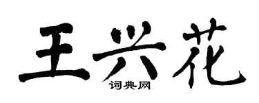 翁闓運王興花楷書個性簽名怎么寫