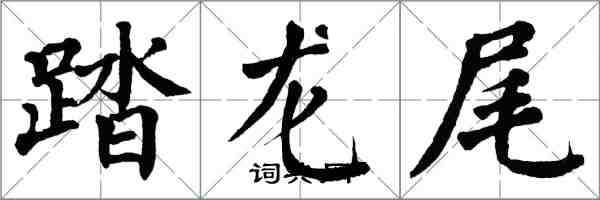 翁闓運踏龍尾楷書怎么寫