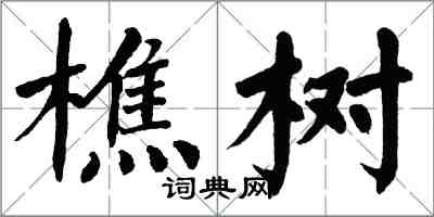 翁闓運樵樹楷書怎么寫