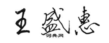 駱恆光王盛惠行書個性簽名怎么寫