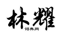 胡問遂林耀行書個性簽名怎么寫