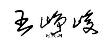 朱錫榮王崢峻草書個性簽名怎么寫