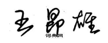 朱錫榮王昂雄草書個性簽名怎么寫