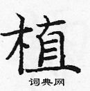 龐中華寫的硬筆楷書植