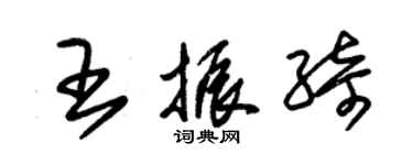 朱錫榮王振綺草書個性簽名怎么寫