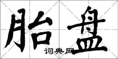 翁闓運胎盤楷書怎么寫