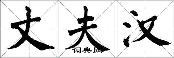 翁闓運丈夫漢楷書怎么寫